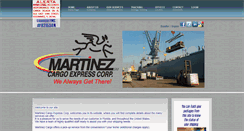 Desktop Screenshot of martinezcargo.biz