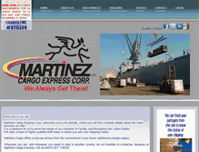 Tablet Screenshot of martinezcargo.biz